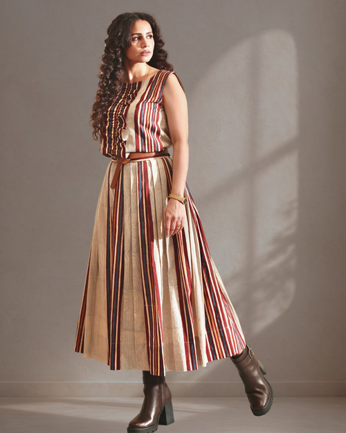 The BomBay Stripe Clay Co-ord Set