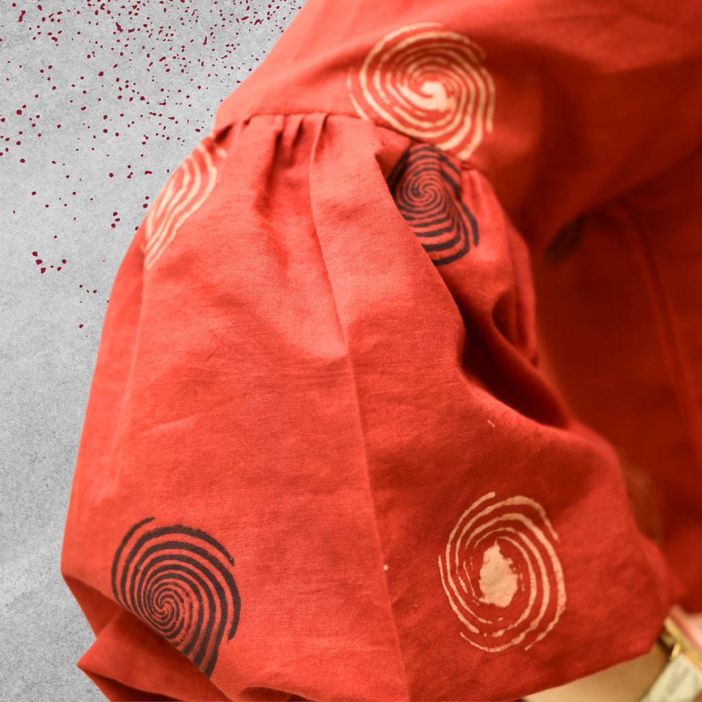 Red Pure Cotton Dress