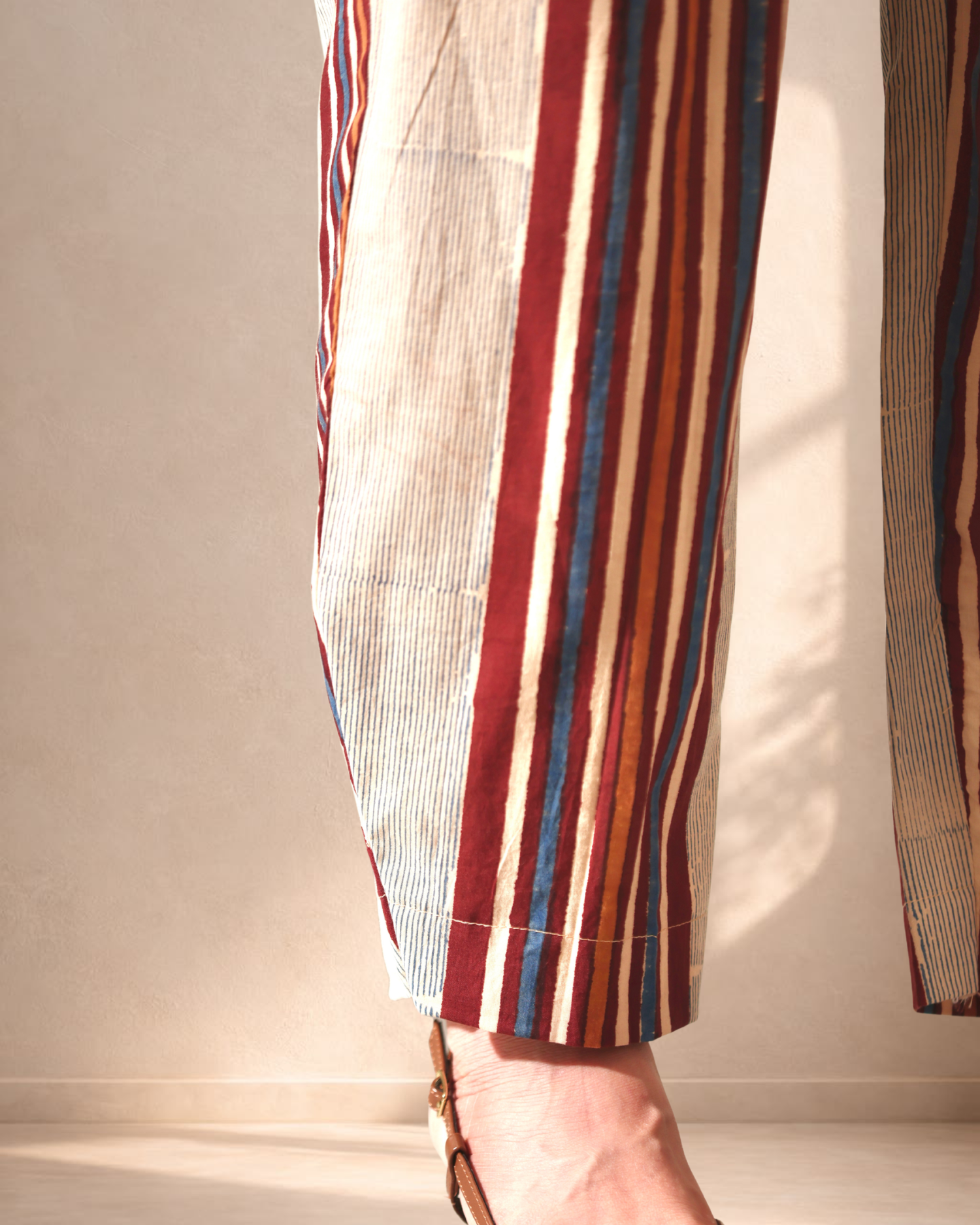 The BomBay Stripe Clay Trouser Co-ord