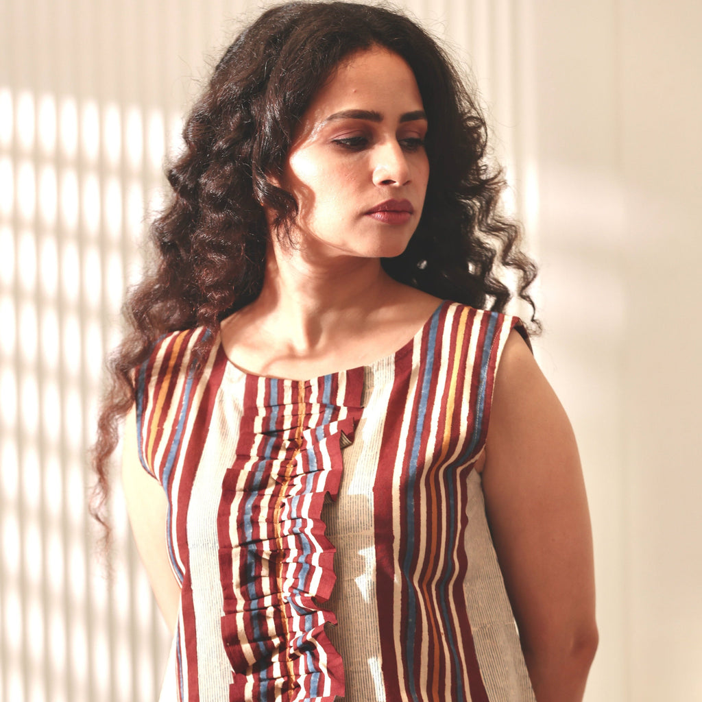 The BomBay Stripe Clay Trouser Co-ord