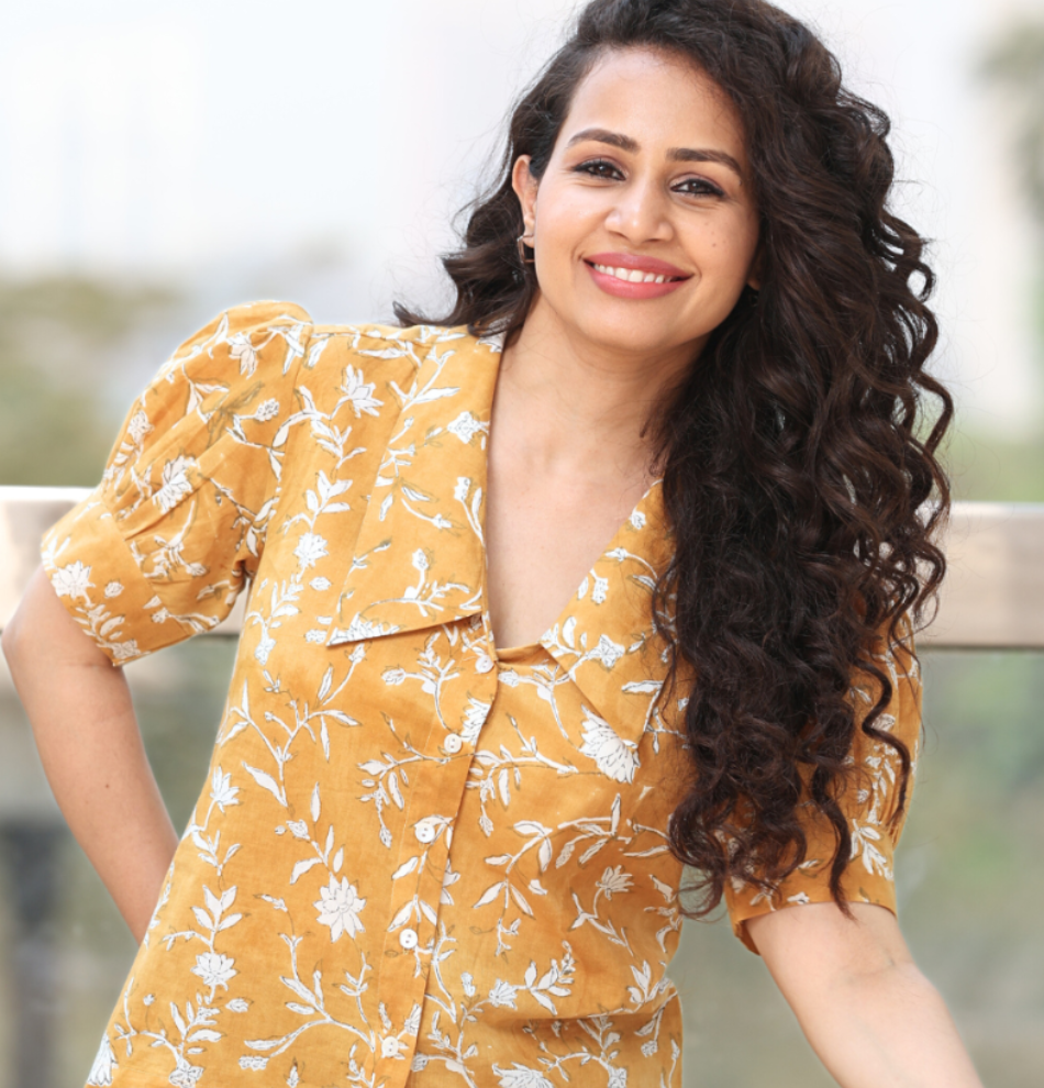 Yellow dip cotton shirt top