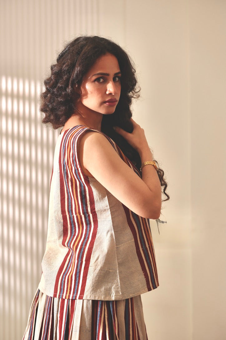 The BomBay Stripe Clay Top